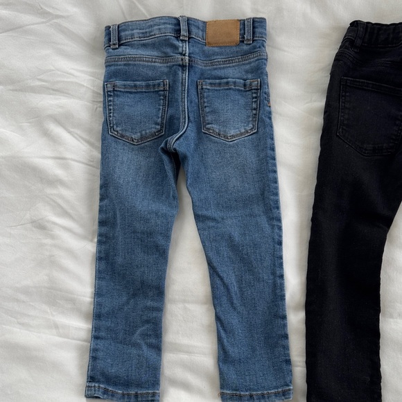 Stylish Kids Denim Jeans - Blue, Black, and White - Picture 6 of 9
